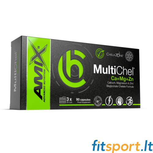 Amix Nutrition ChelaZone MultiChel Ca+Mg+Zn 90 kaps. 
